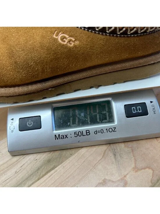 UGG Tasman Suede Sheepskin Slippers Chestnut Size 5 - Picture 11 of 11